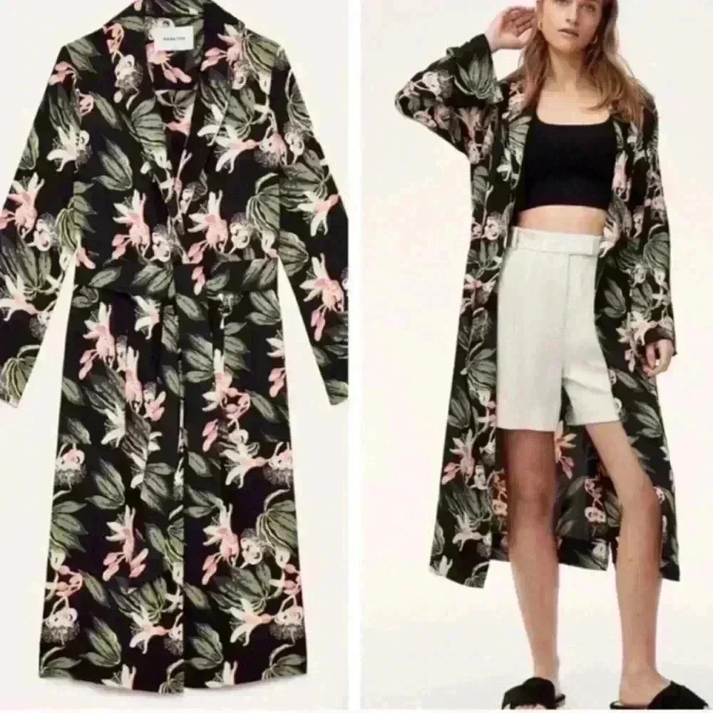 Babaton Kahlo Floral Duster- Small - Aritzia